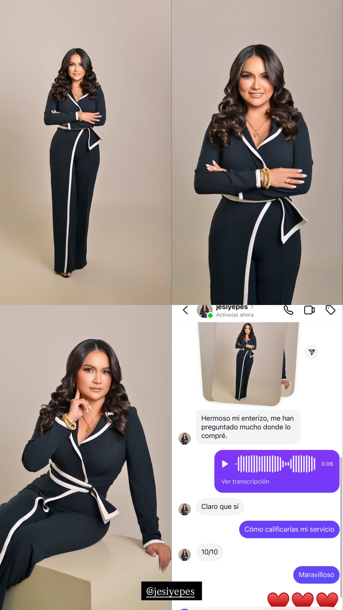 Enterizo JP81067 Negro